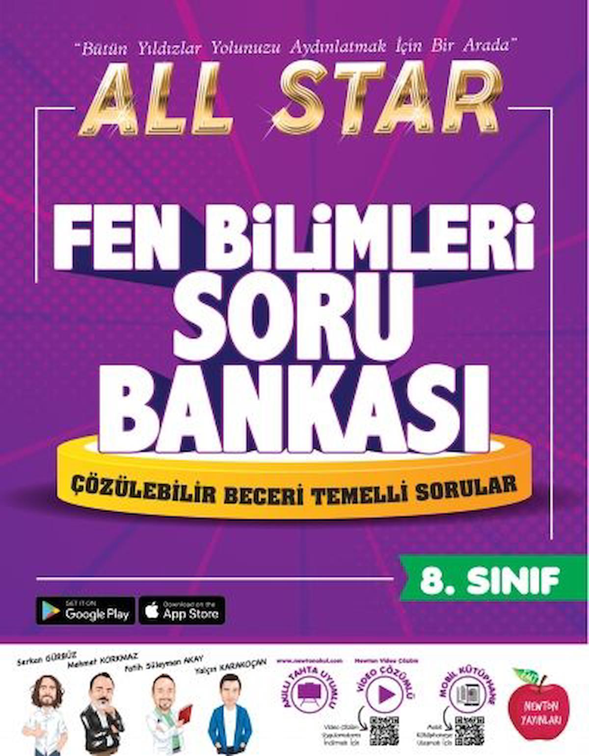 NEWTON Yayınları 8.Sınıf LGS All Star Yeni Fen Bilimleri Soru Bankası