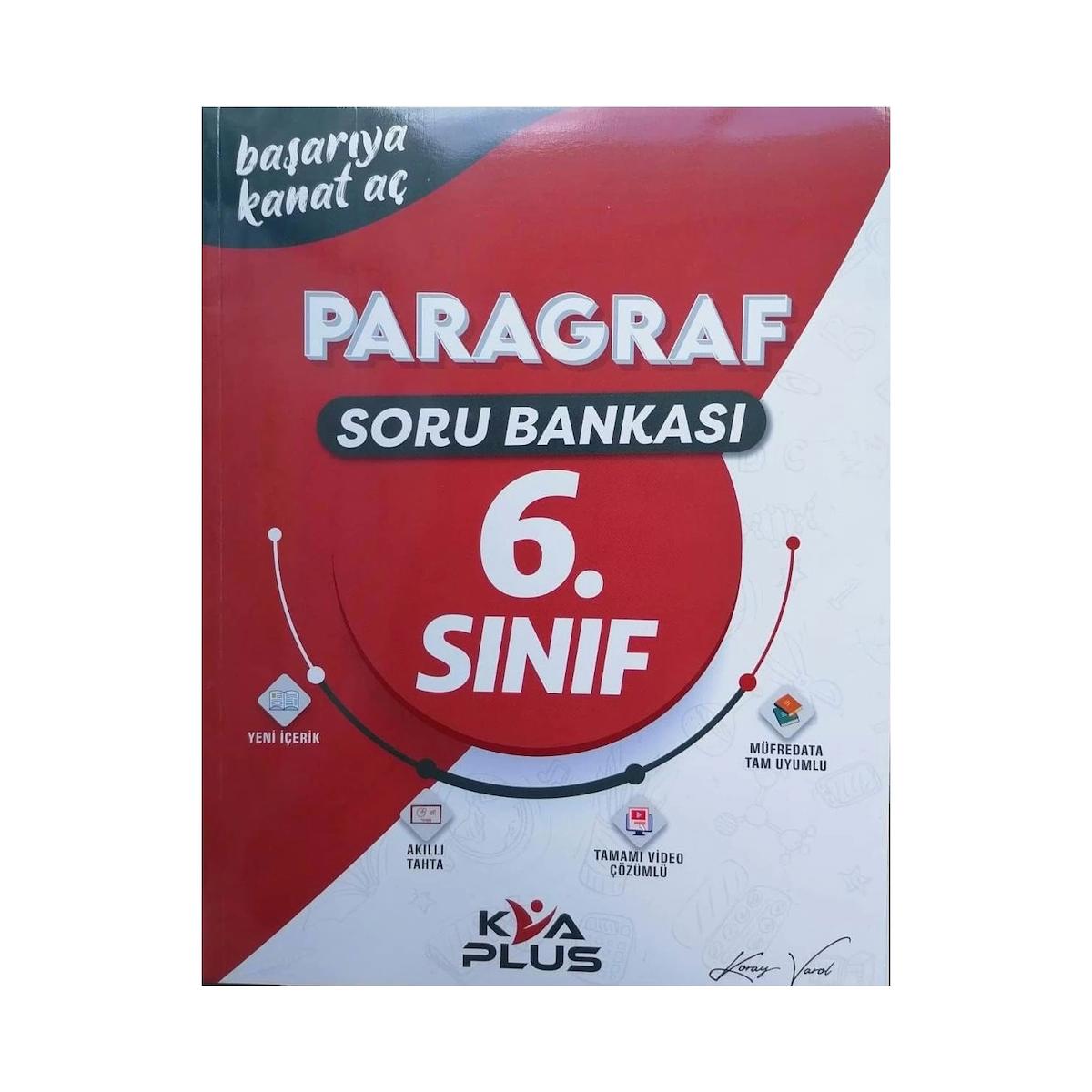 Koray Varol Akademi Kva Plus 6. Sınıf Paragraf Soru Bankası