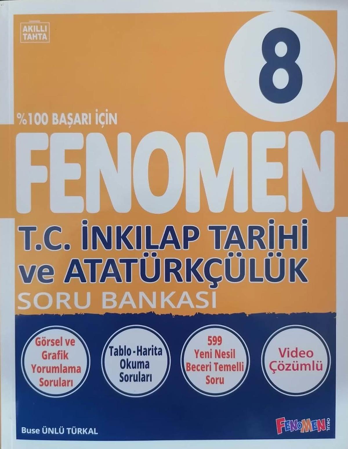 Fenomen 8.Sınıf LGS Yeni Baskı İnkılap Tarihi  Soru Bankası 