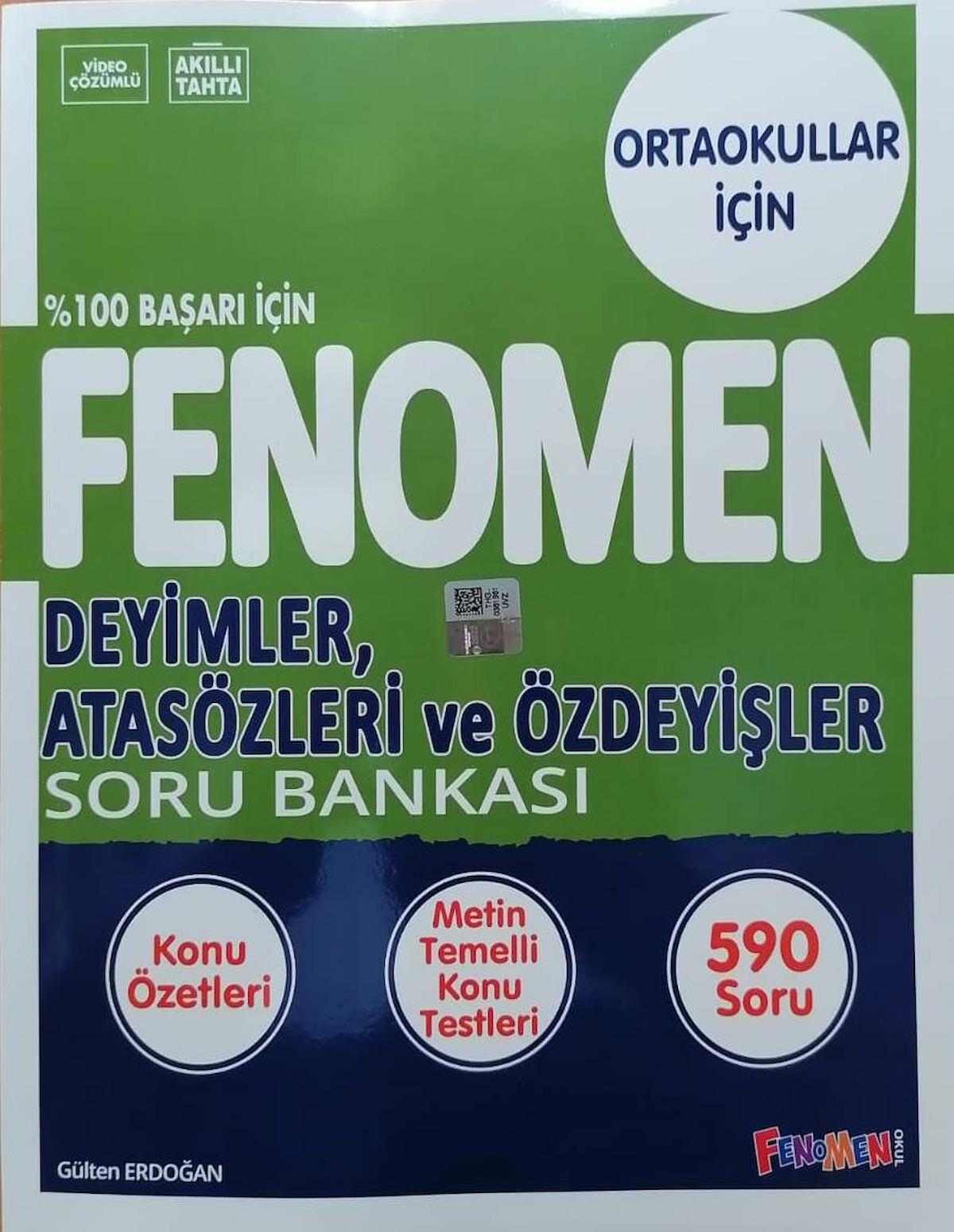 Fenomen 8.Sınıf LGS Yeni Baskı Deyimler Atasözleri ve Özdeyişler Soru Bankası  