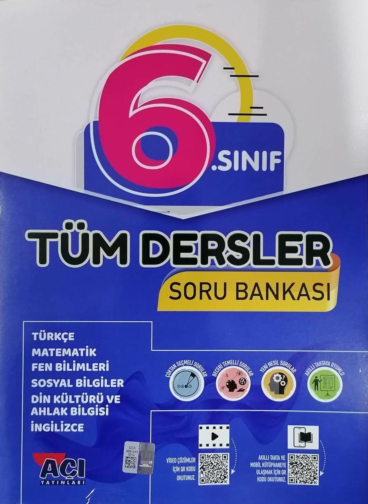 6. Sınıf Tüm Dersler Soru Bankası