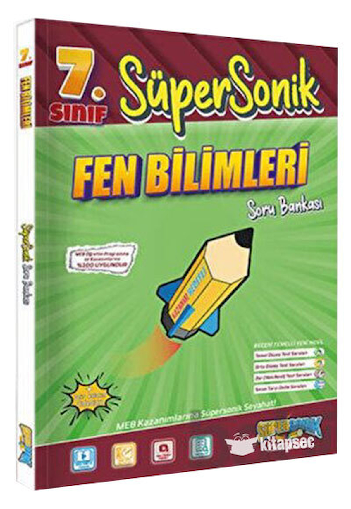 Tonguç 7 Sınıf Süpersonik Fen Bilimleri Soru Bankası 