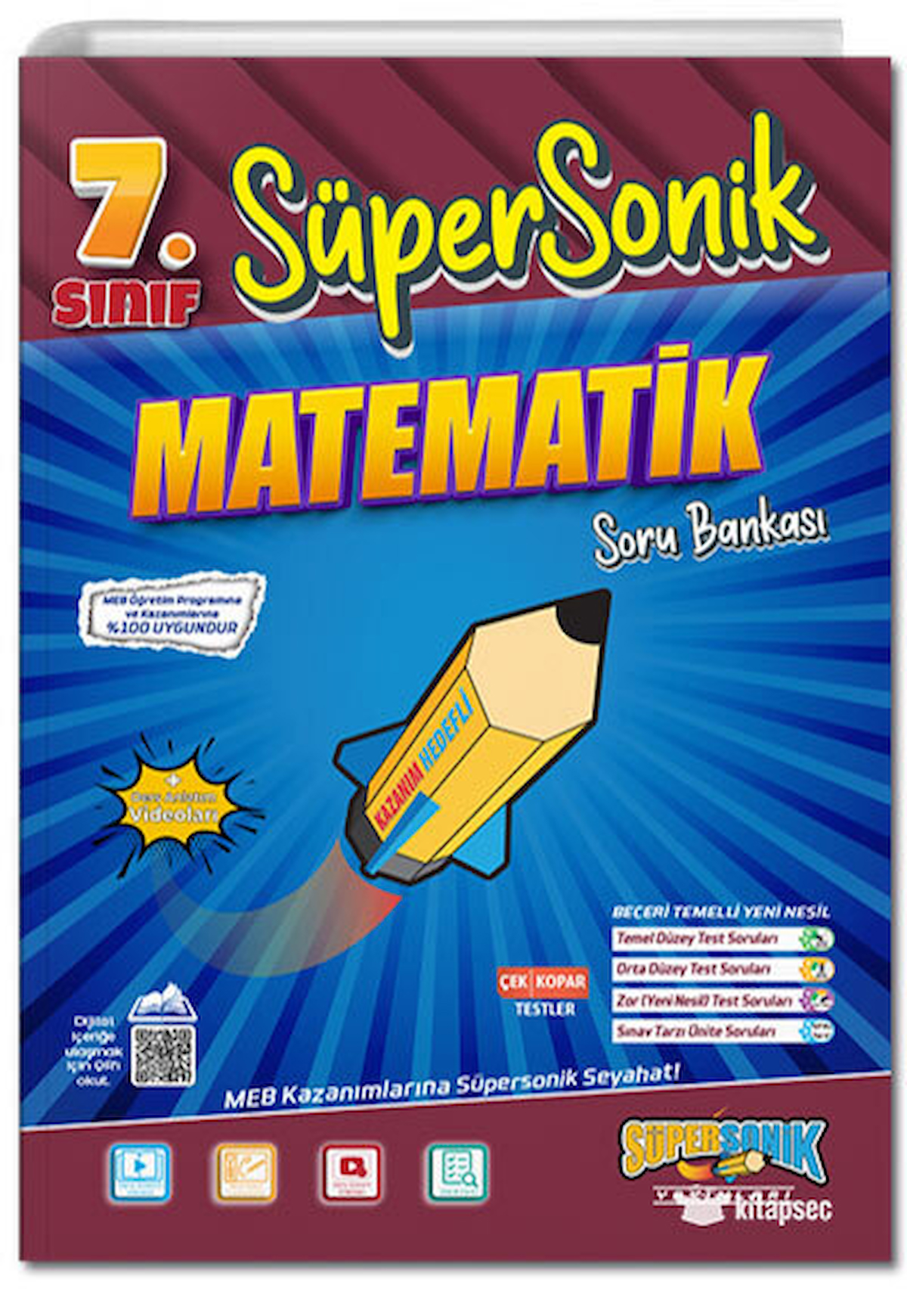 Tonguç 7 Sınıf Süpersonik Matematik Soru Bankası 