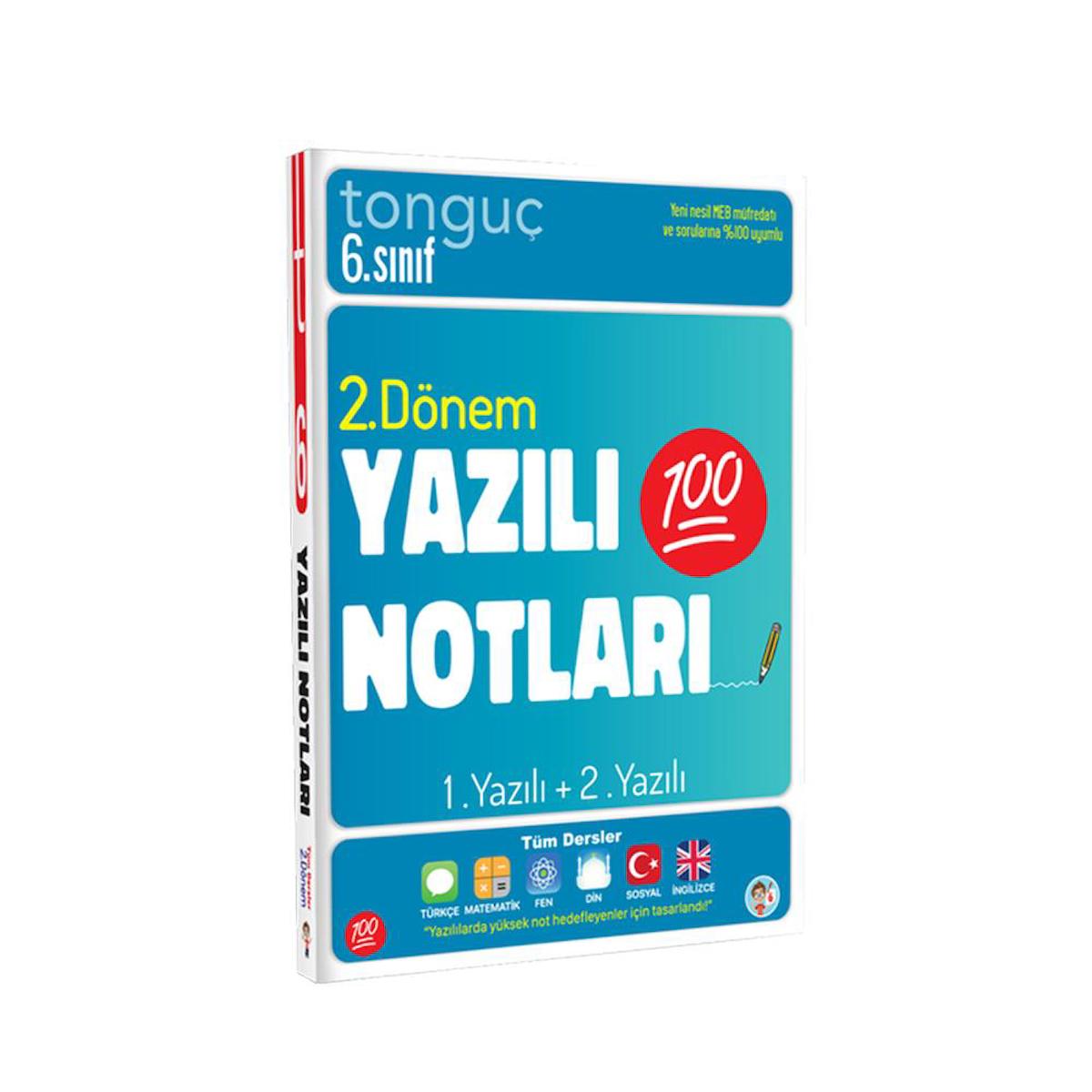 Tonguç Yayınları 6. Sınıf Yazılı Notları 2.Dönem 1 Ve 2. Yazılı