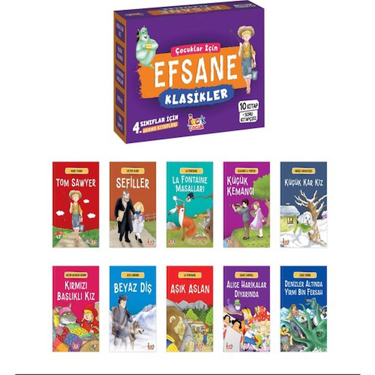 Çocuklar İçin Efsane Klasikler – (10 Kitap + Soru Kitapçığı)