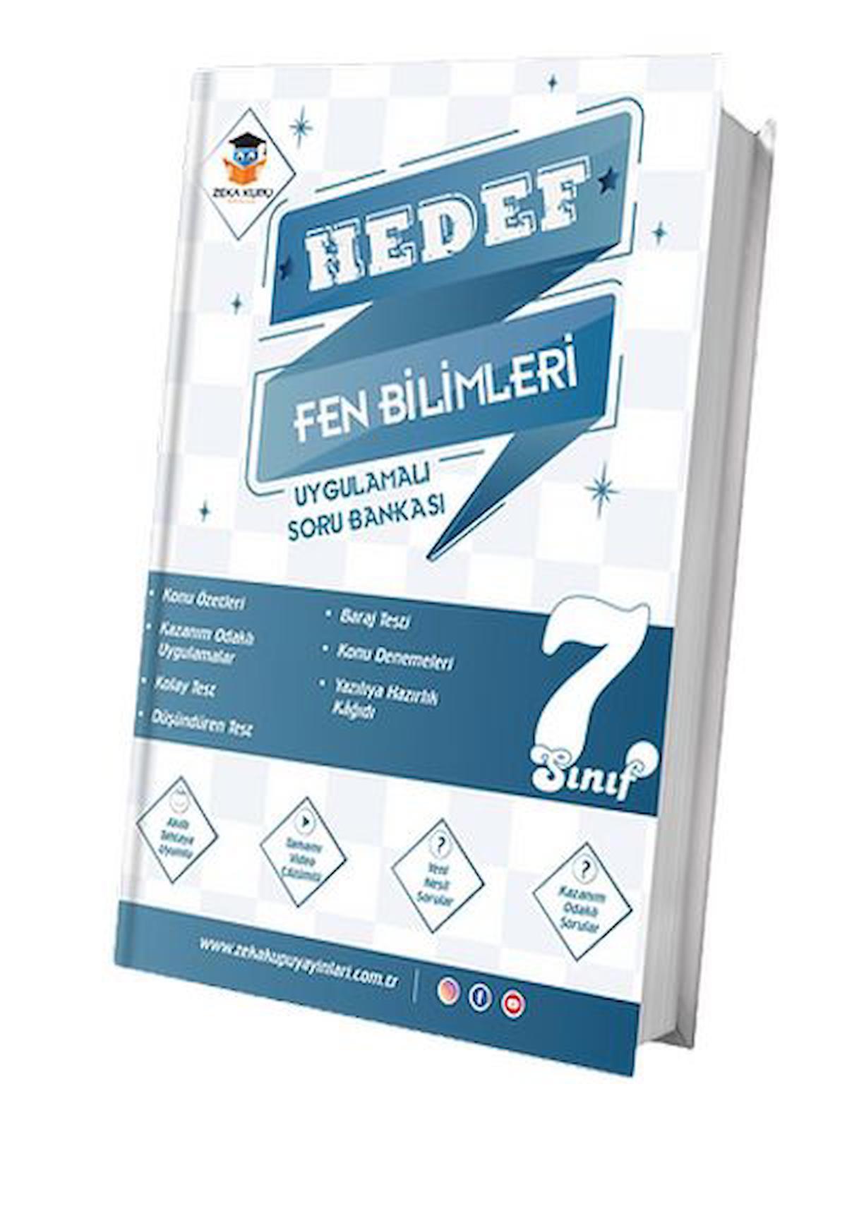 7. SINIF HEDEF FEN BİLİMLERİ UYGULAMALI SORU BANKASI Zeka Küpü Yayınları