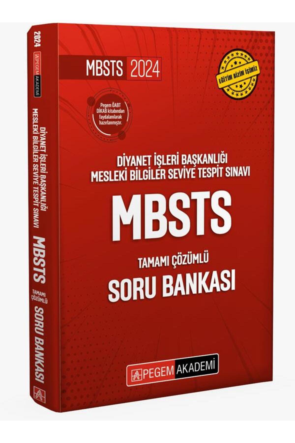 2024 Diyanet İşleri Başkanlığı Mesleki Bilgiler Seviye Tespit Sınavı MBSTS Tamamı Çözümlü Soru Bankası