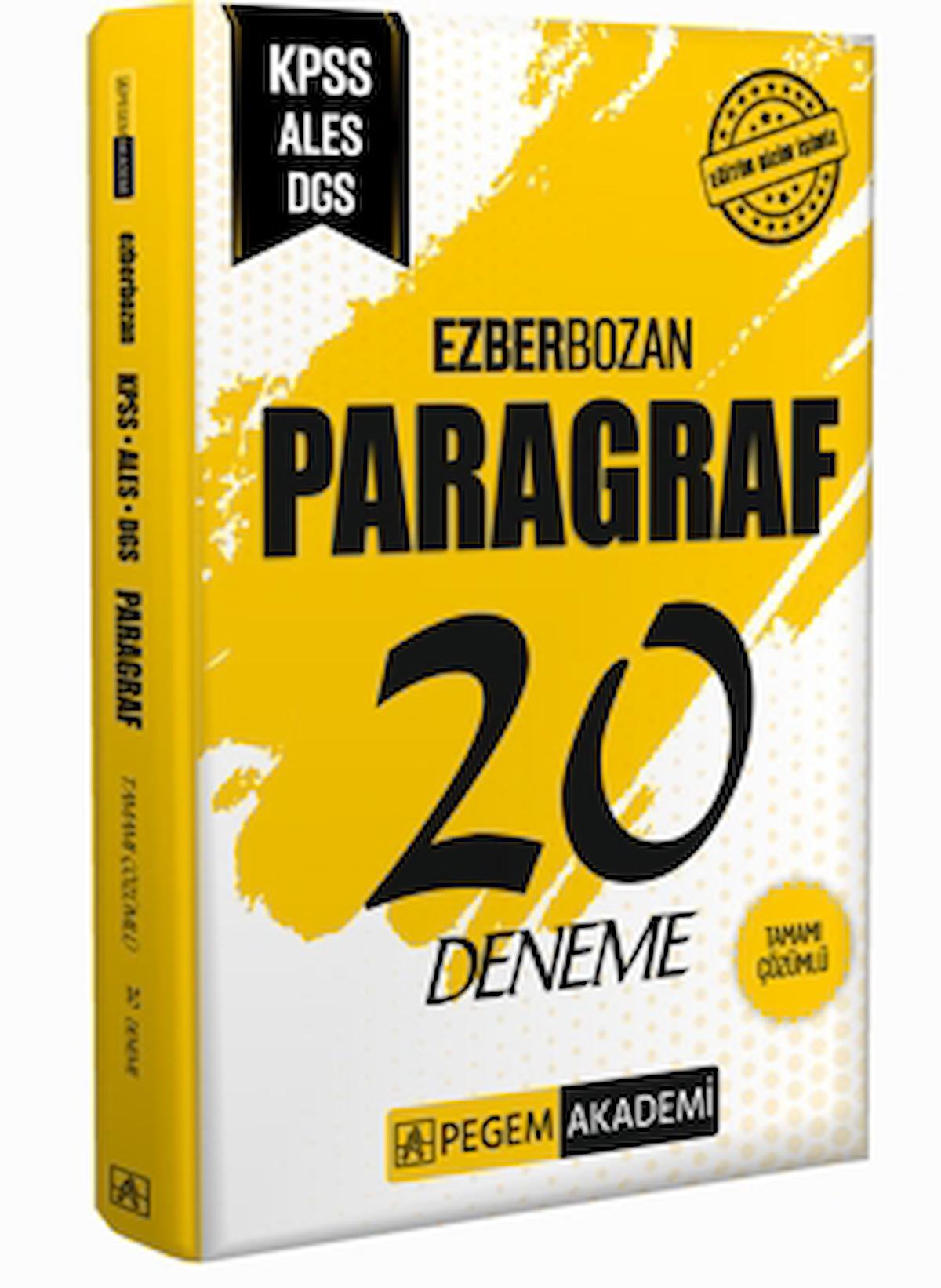 Ezberbozan KPSS ALES DGS Paragraf 20 Deneme