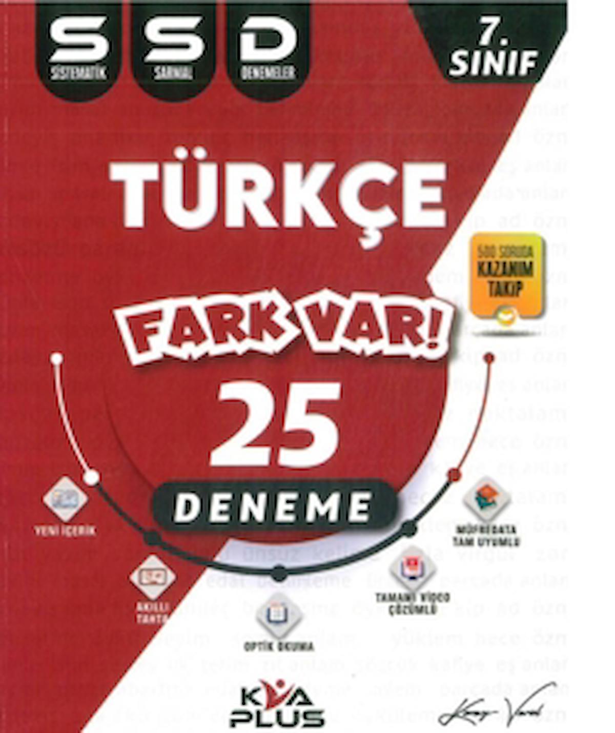 7. Sınıf Türkçe Sistematik 25 Sarmal Deneme