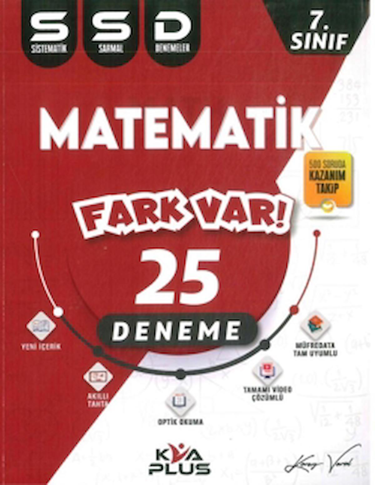 7. Sınıf Matematik Sistematik 25 Sarmal Deneme