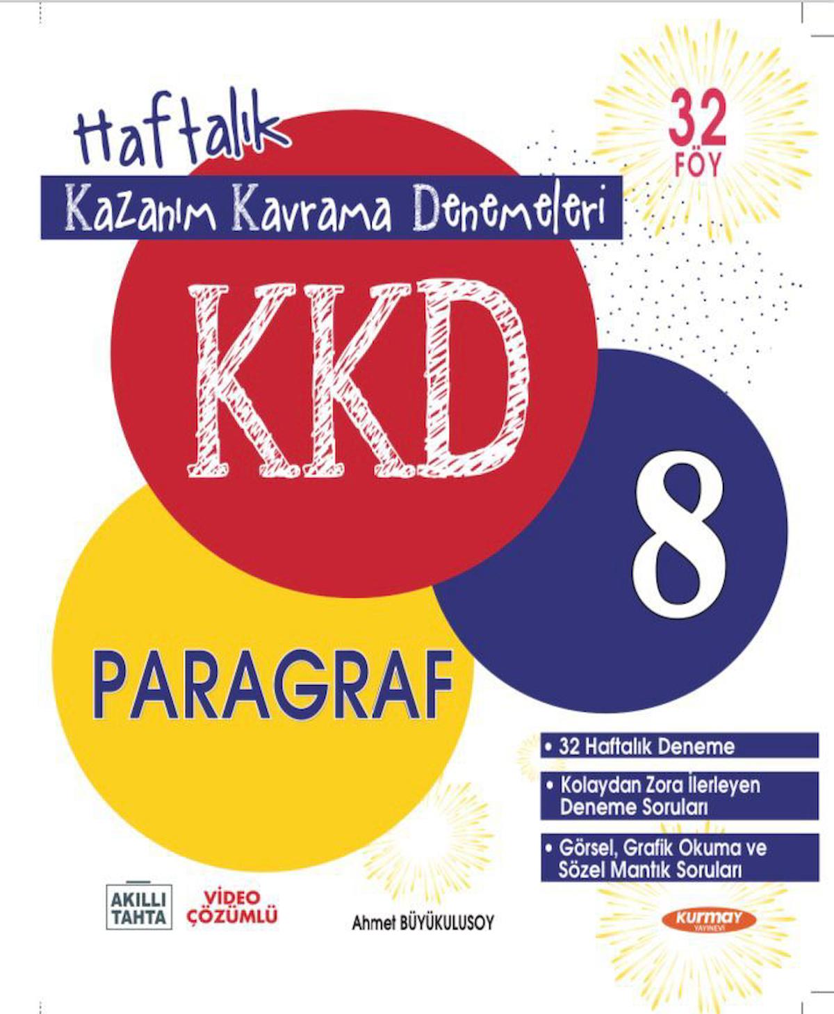 8. Sınıf Paragraf KKD Haftalık Kazanım Kavrama Denemeleri