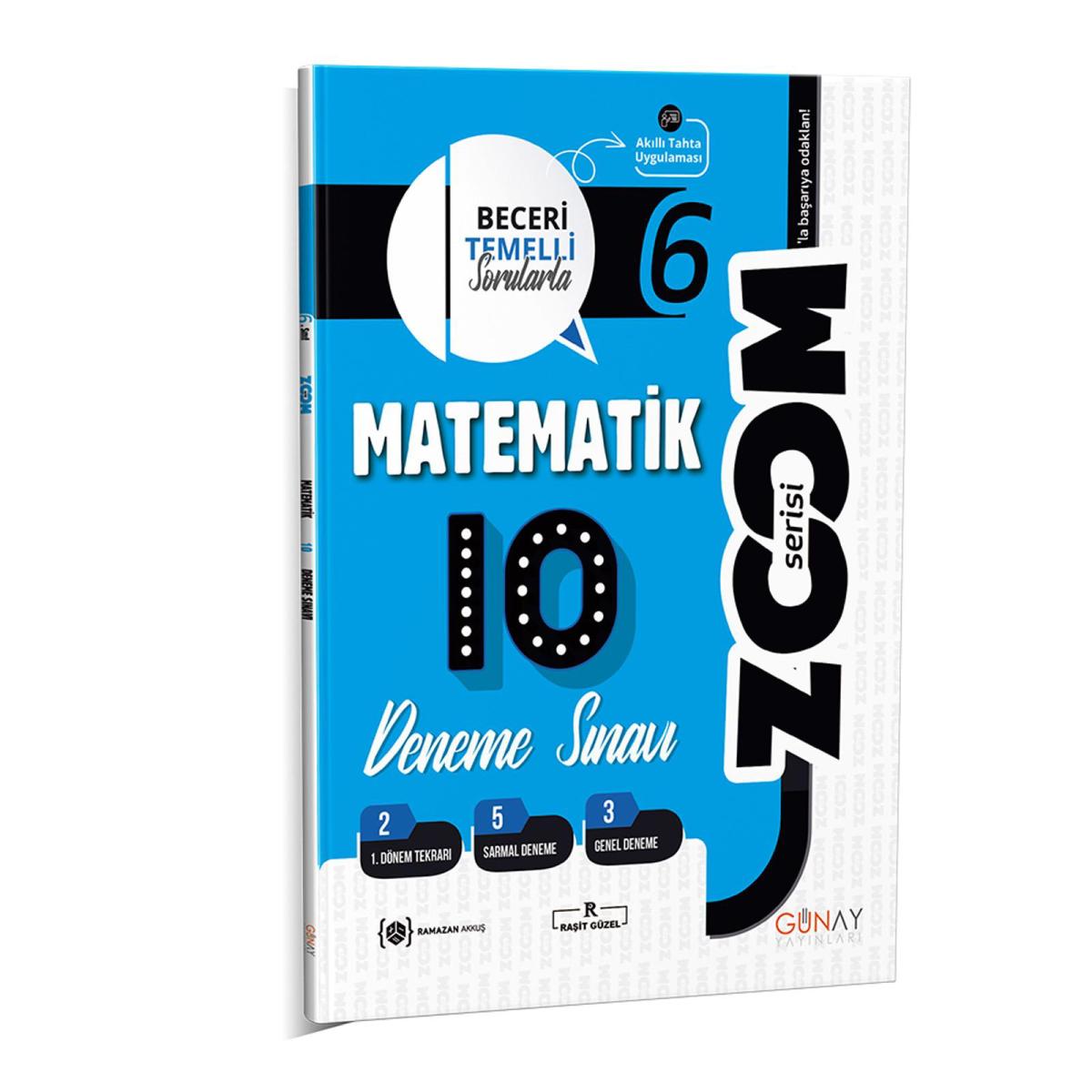 6. Sınıf Zoom Serisi Matematik 10'lu Deneme Sınavı