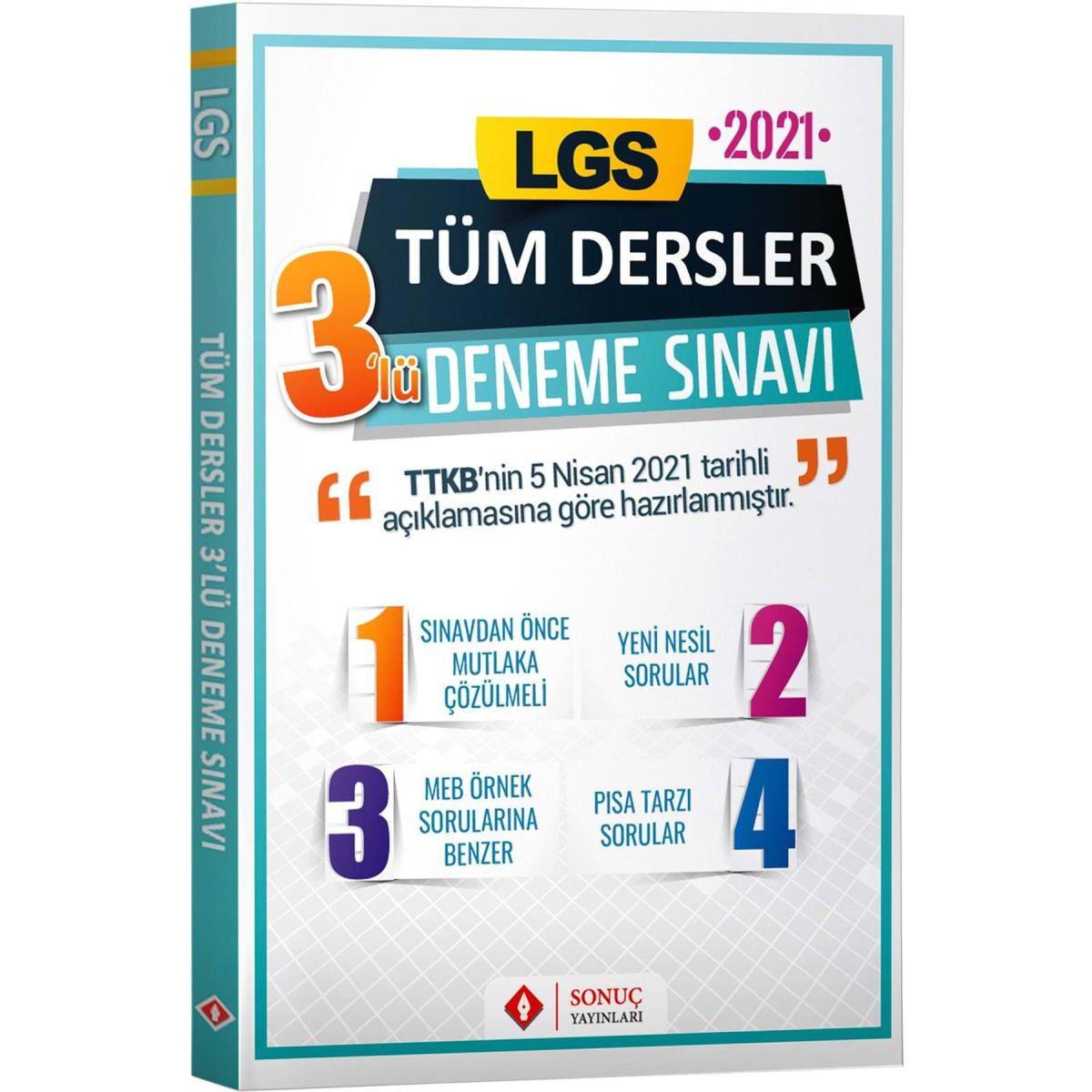 LGS Tüm Dersler 3'lü Deneme