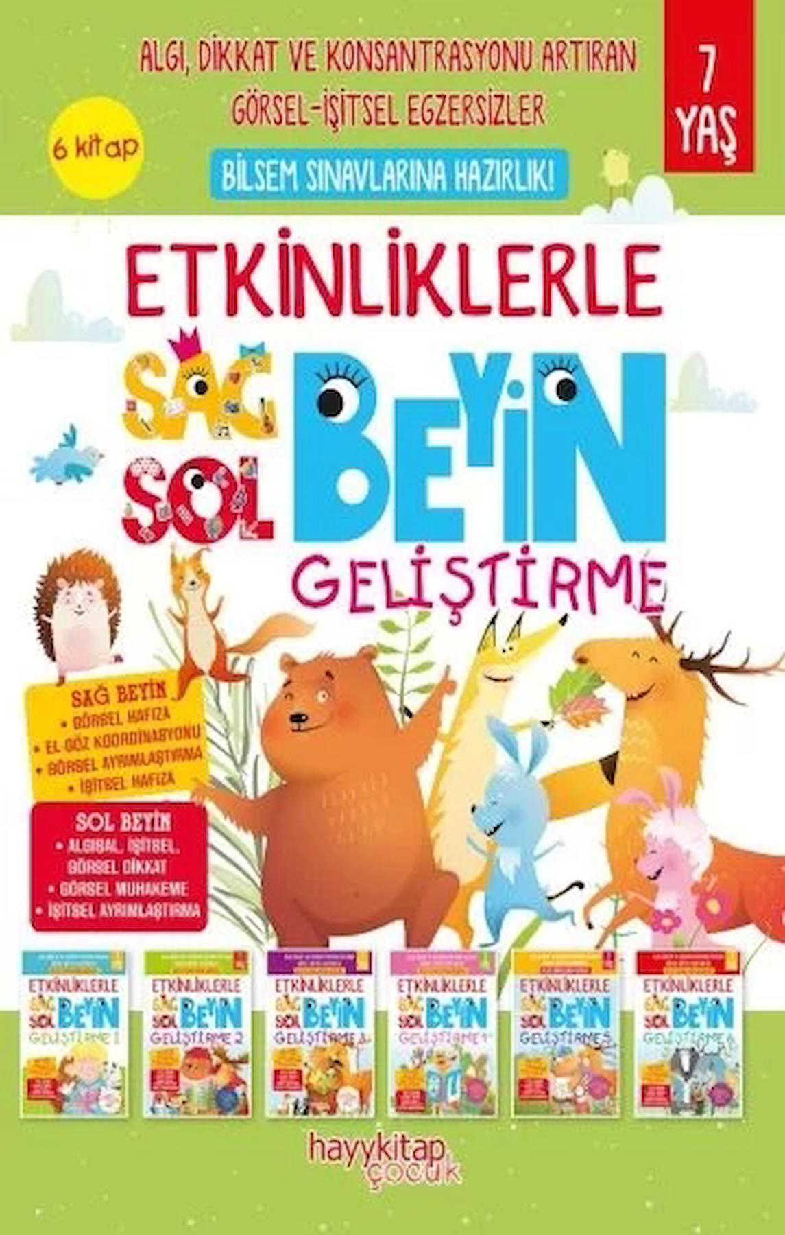 Etkinliklerle Sağ Beyin Sol Beyin Geliştirme (6 Kitap)