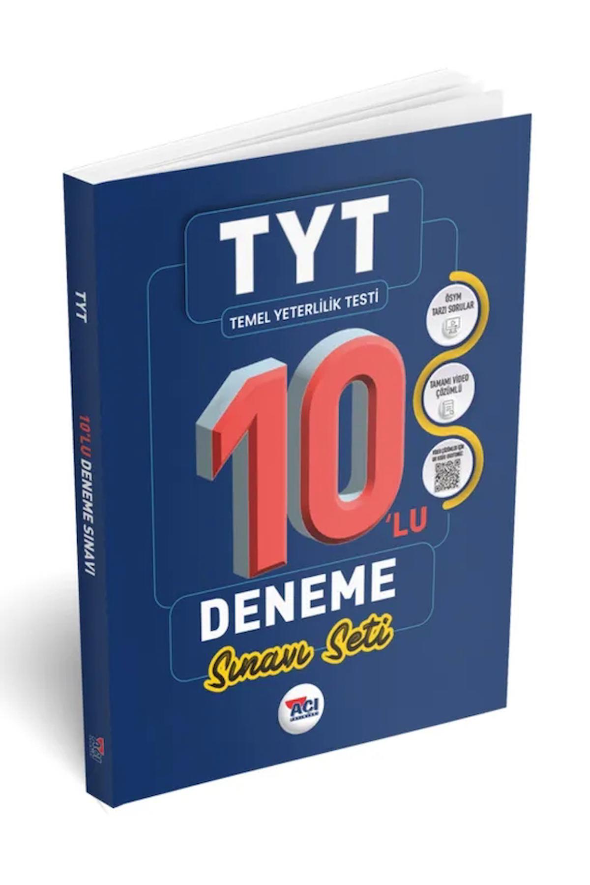 Açı Yayınları TYT Tamamı Video Çözümlü 10 Deneme Sınavı Seti