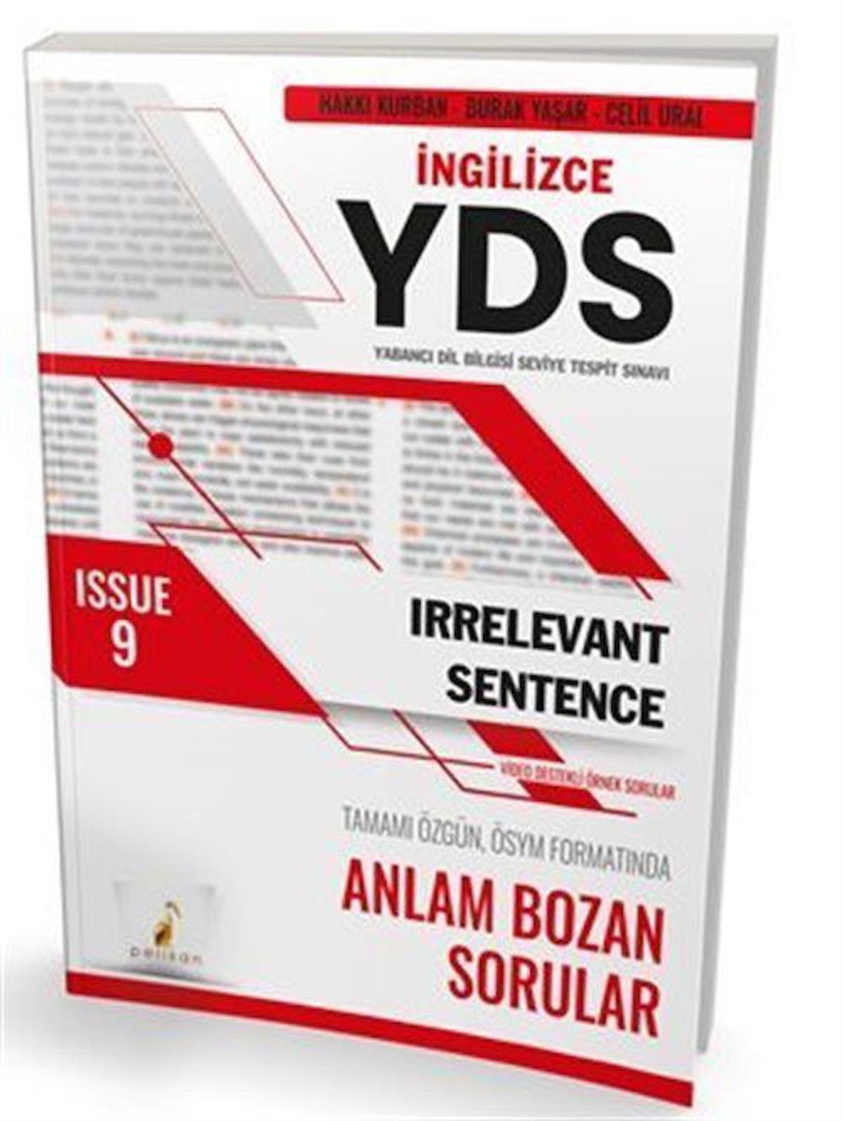 YDS İngilizce Irrelevant Sentence Issue 9 / Komisyon