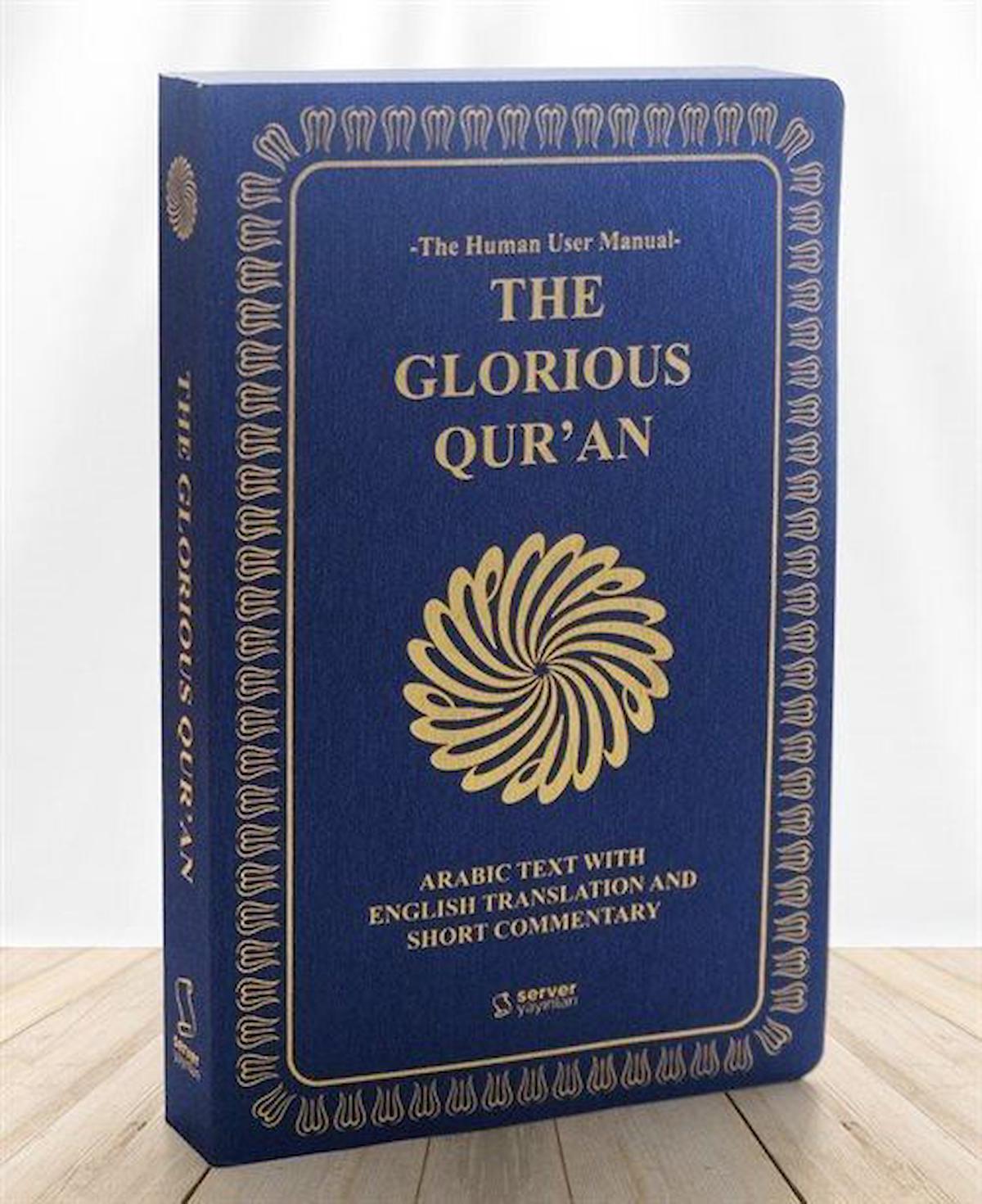 The Glorious Qur'an (İngilizce Meal + Mushaf) Orta Boy Yumuşak Kapak - Lacivert