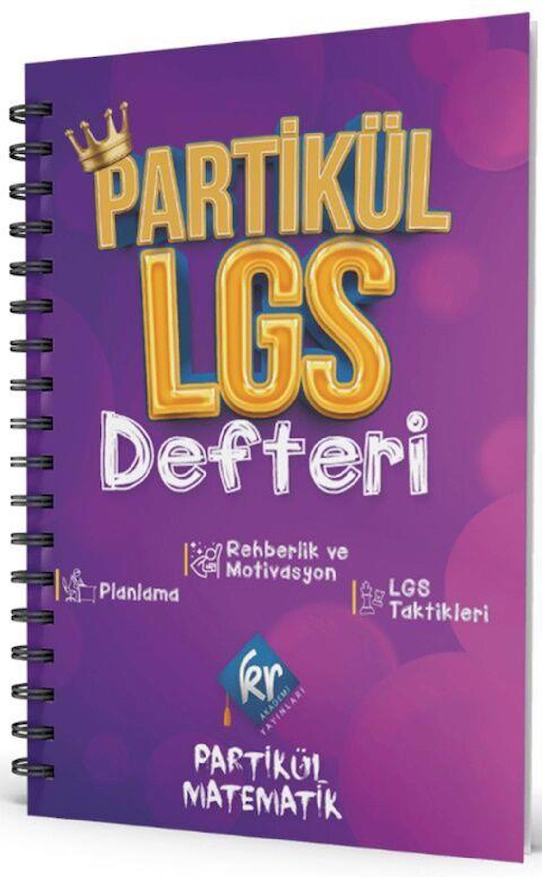 8. Sınıf LGS Partikül Planlama Defteri KR Akademi