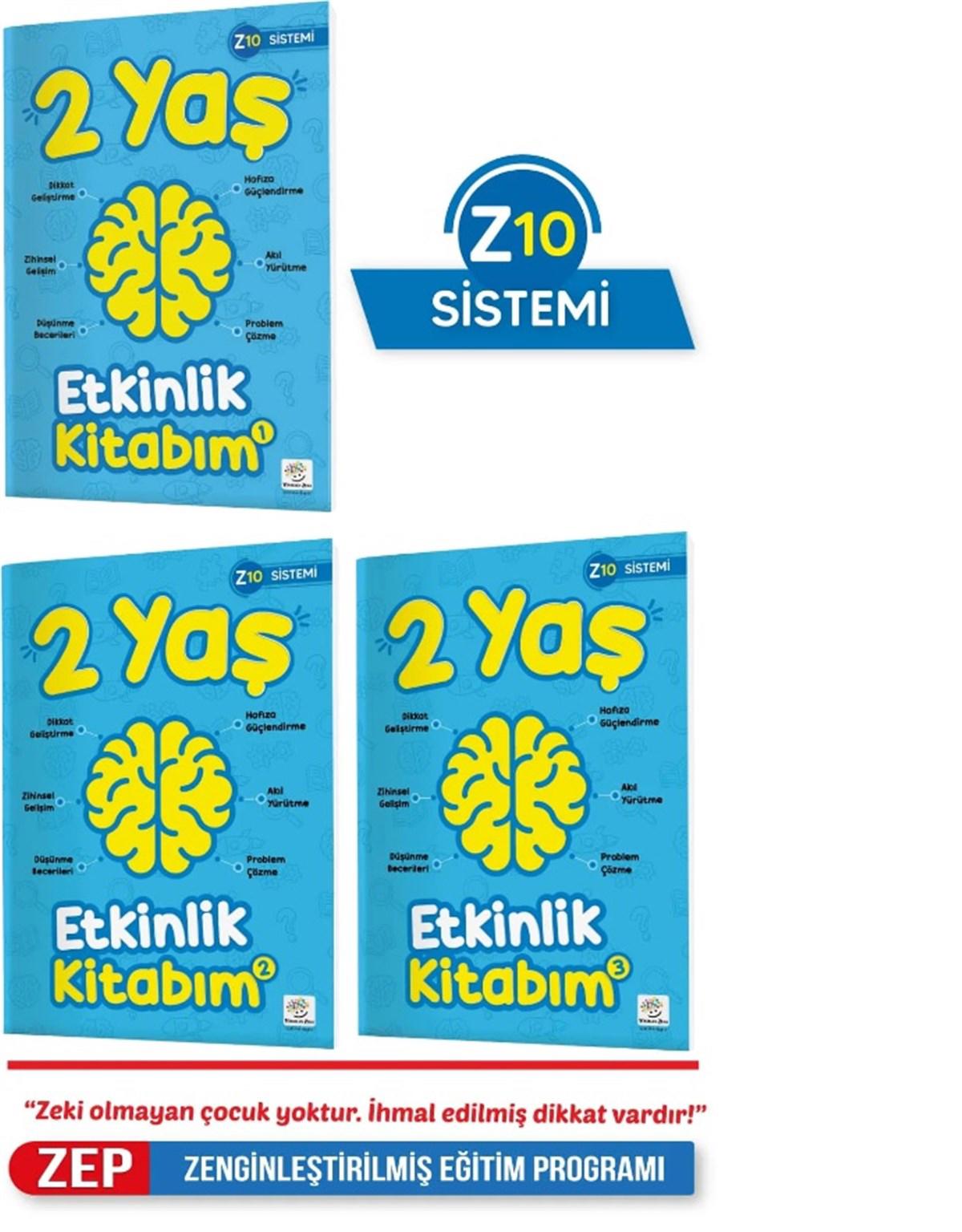 2 Yaş Etkinlik Kitabım Seti (Z10 Sistemi)