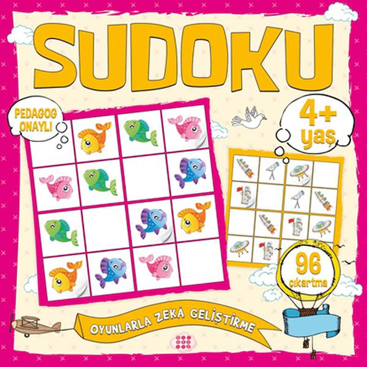 Çocuklar İçin Sudoku Çıkartmalı (4+ Yaş)