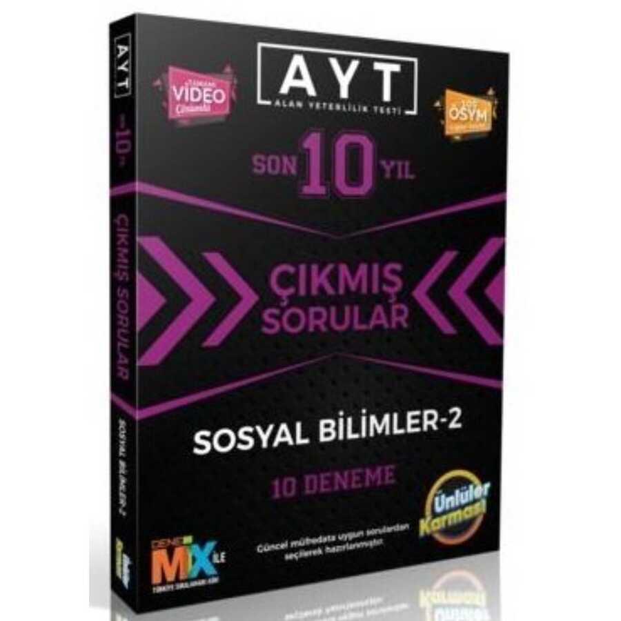 AYT Sosyal Bilimler-2 Son 10 Yıl Çıkmış Sorular 10 Deneme