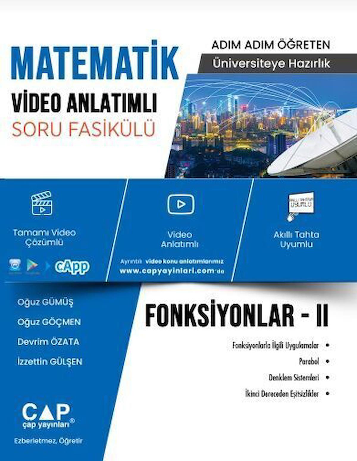 Matematik Fonksiyonlar 2 Video Anlatımlı Soru Fasikülü