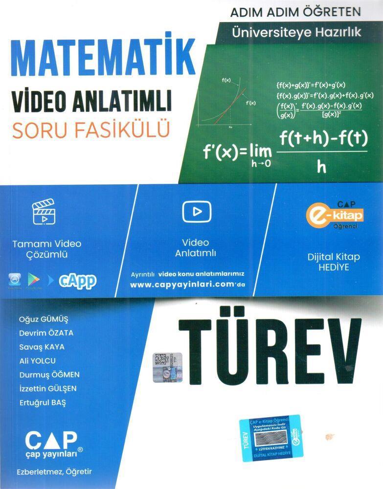 Üniversiteye Hazırlık Matematik Video Anlatımlı Türev Soru Fasikülü