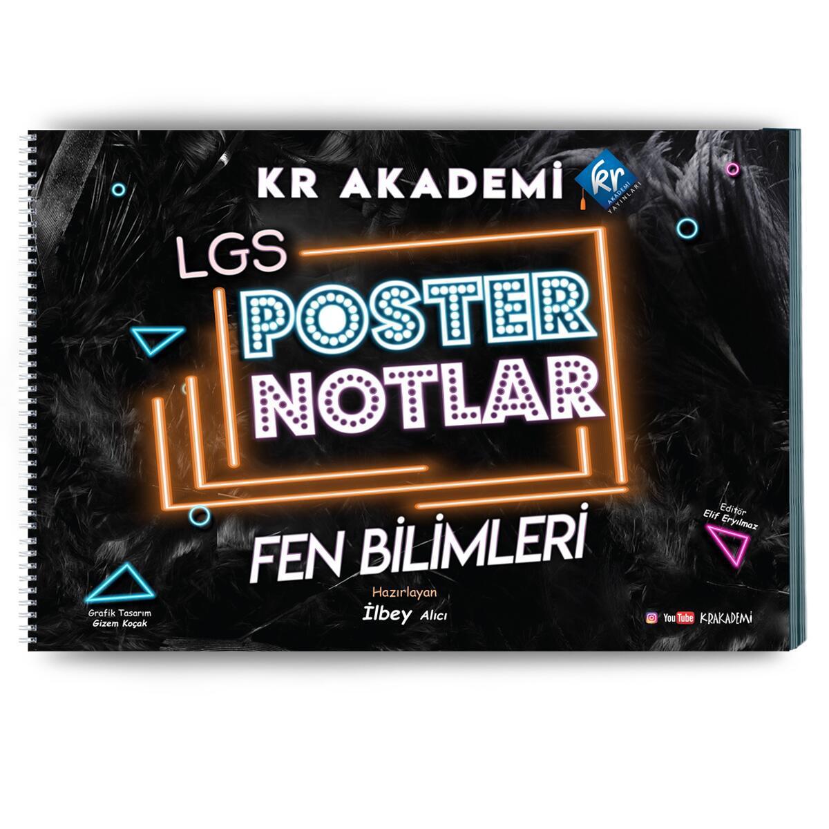 KR Akademi 8.Sınıf LGS Fen Bilimleri Poster Notları