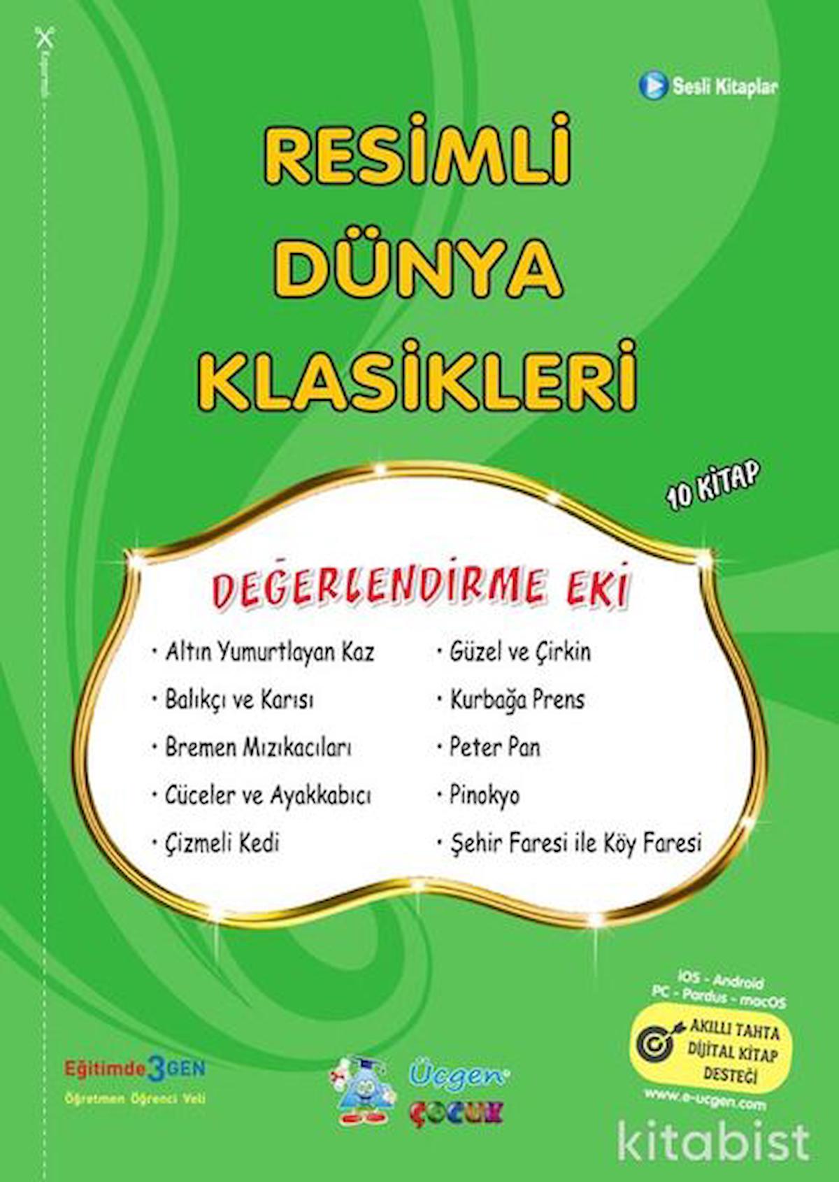 Resimli Dünya Klasikleri 2 - Yeşil Seri - Poşetli - Üçgen Yayınları