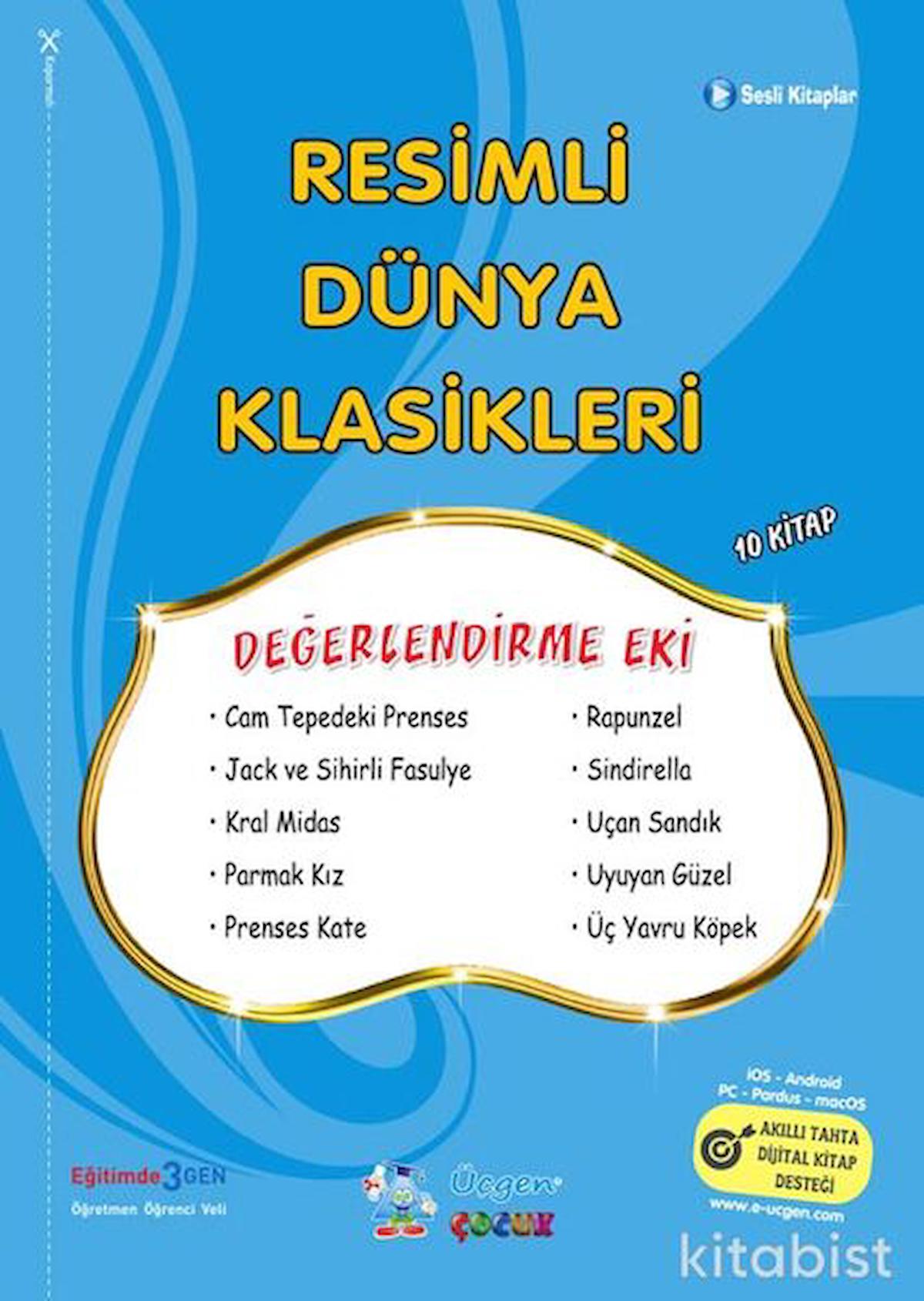 Resimli Dünya Klasikleri 3 - Mavi Seri - Poşetli - Üçgen Yayınları