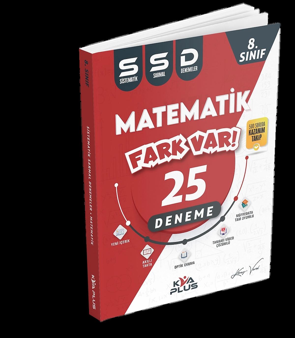 Koray Varol Akademi Yayınları 8. Sınıf  Lgs Matematik 25 Sistematik Sarmal Deneme Yeni