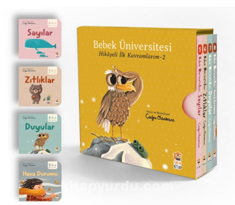 Bebek Üniversitesi 2 - Hikayeli İlk Kavramlarım Set (4 Kitap)