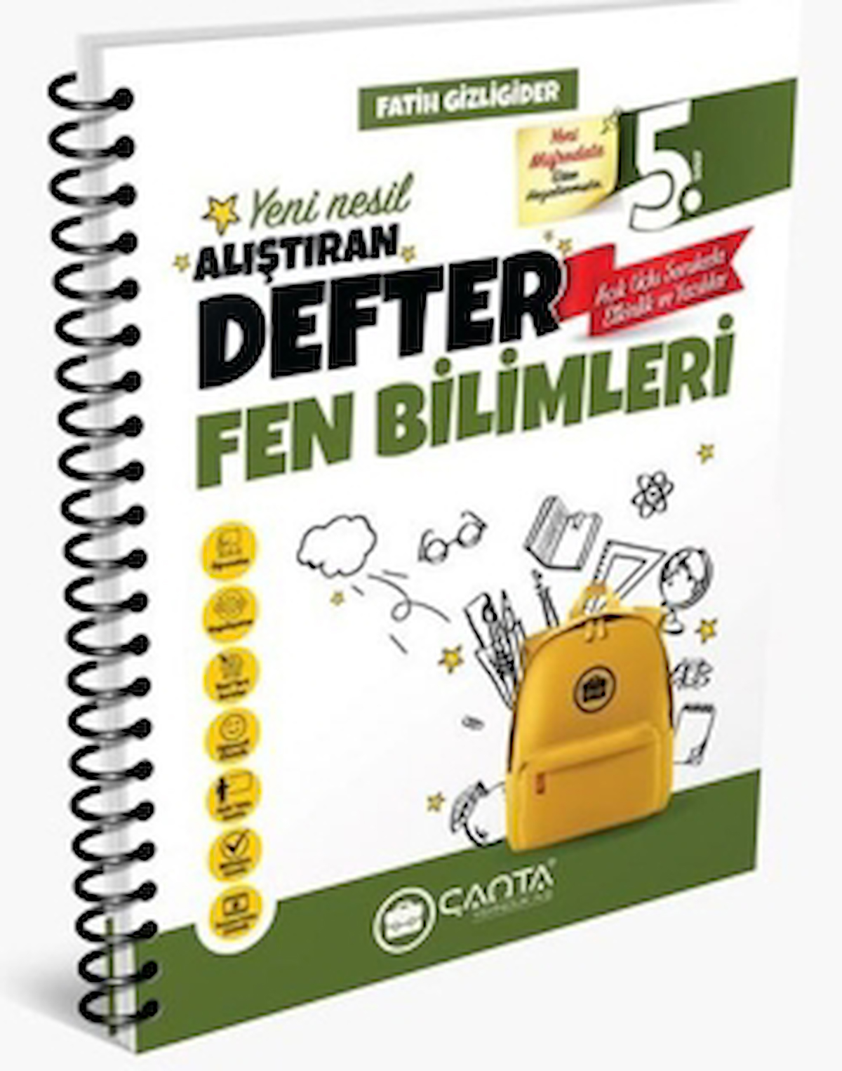 5. Sınıf Fen Bilimleri Okula Yardımcı Alıştıran Defter 2024