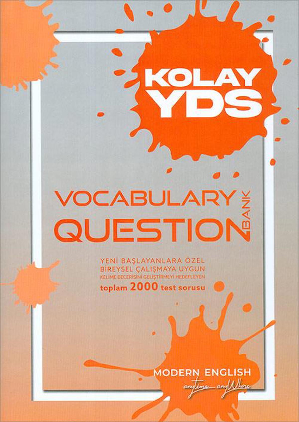 Kolay YDS Vocabulary Question Bank