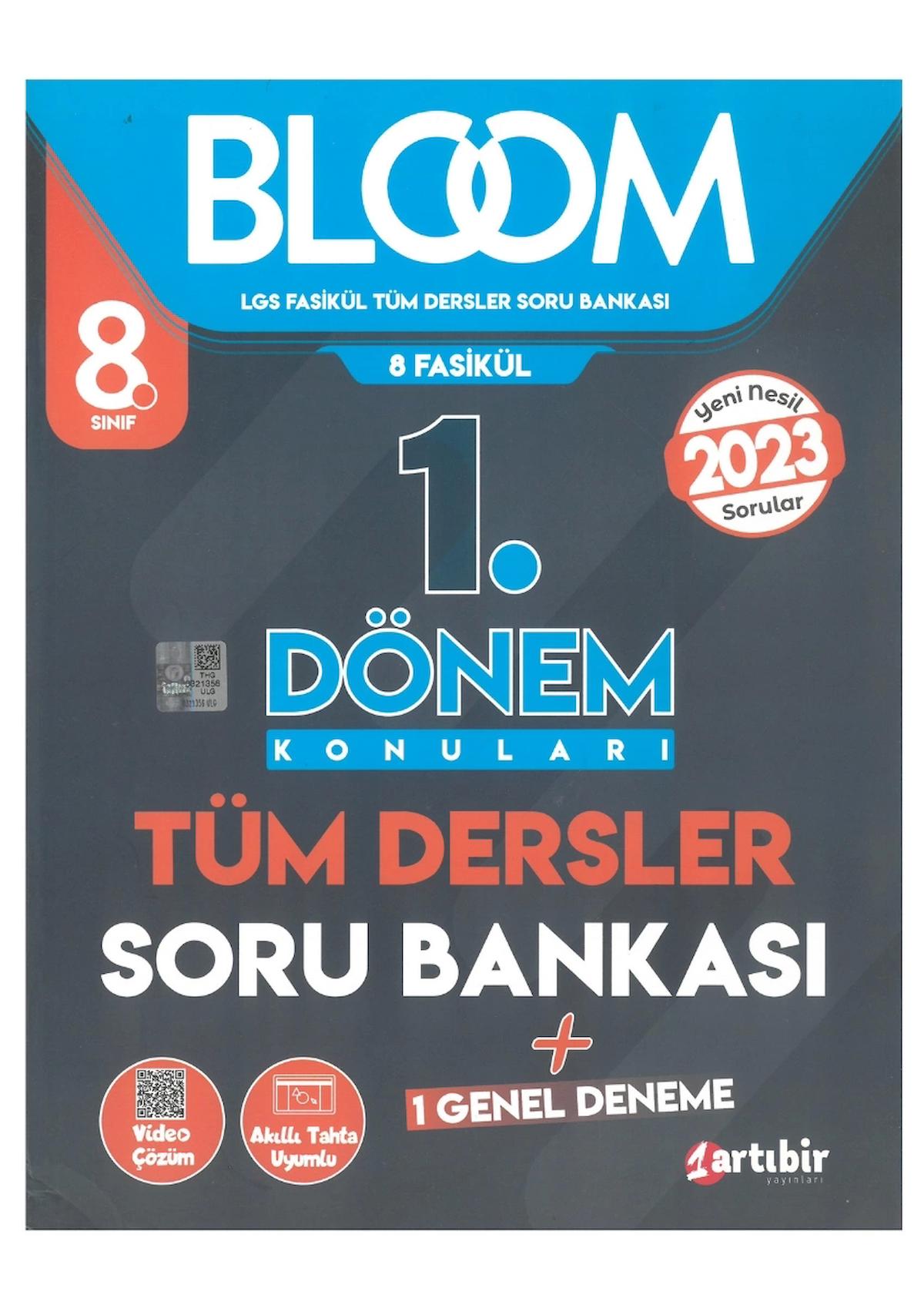 8. Sınıf Tüm Dersler BLOOM 1. Dönem Soru Bankası