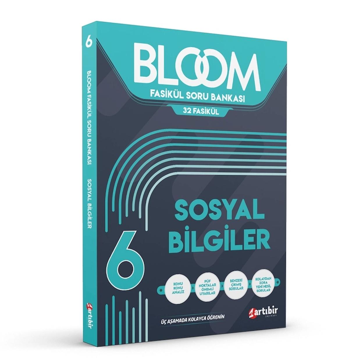 Artıbir Yayınları 6 Sınıf Sosyal Bilgiler Bloom 32 Fasikül Soru Bankası (Kolaydan Zora Yeni Nesil Sorular)