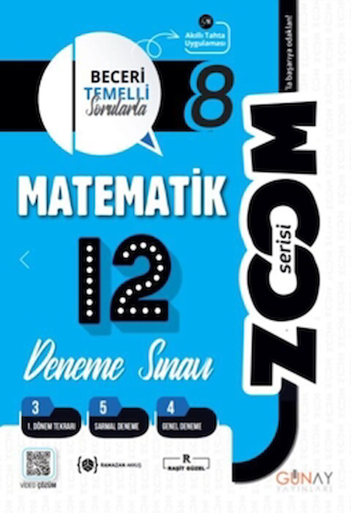 8. Sınıf Matematik Zoom Serisi 12 li Branş Denemeler