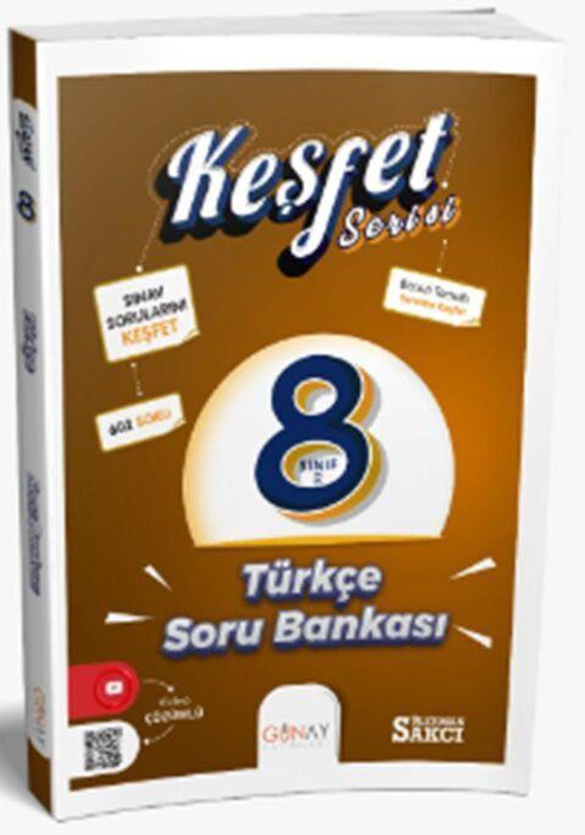 8. Sınıf Keşfet Plus Serisi Türkçe Soru Bankası Günay Yayınları