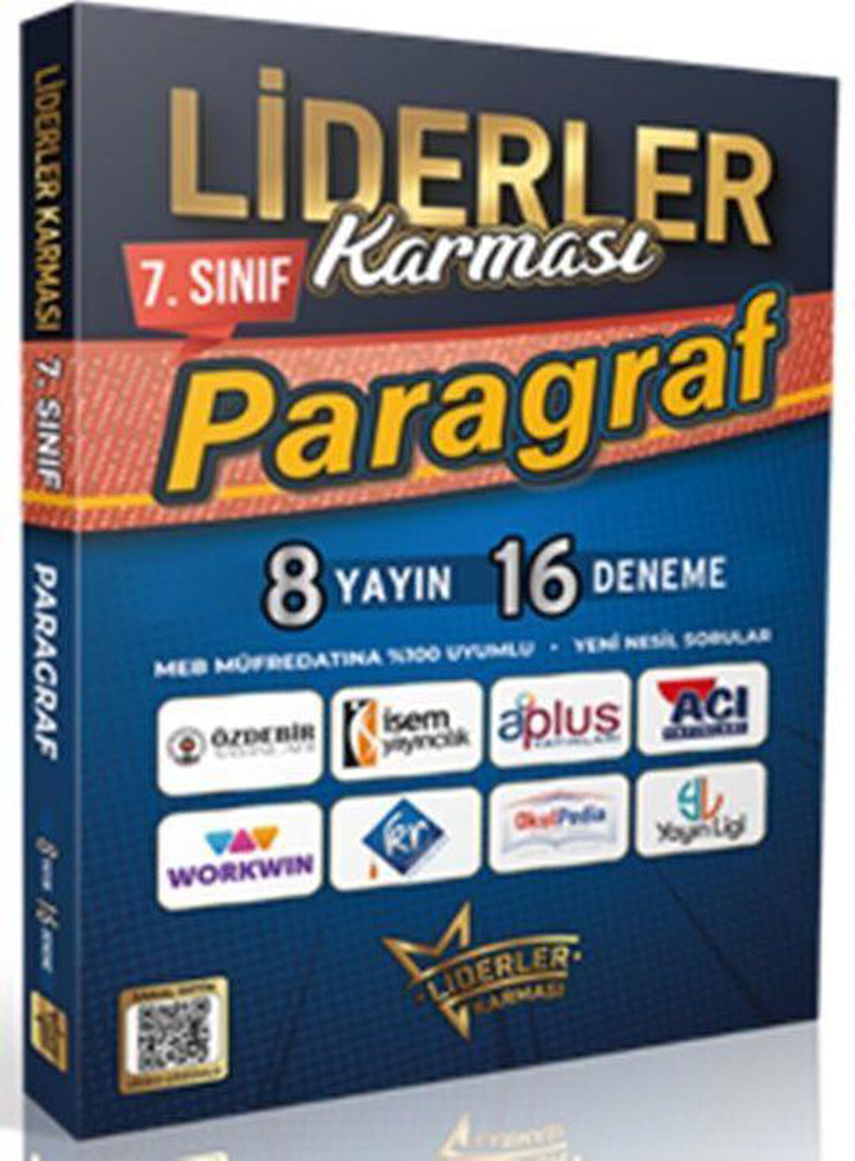 7. Sınıf Paragraf Denemeleri 8 Yayın 16 Deneme Liderler Karması