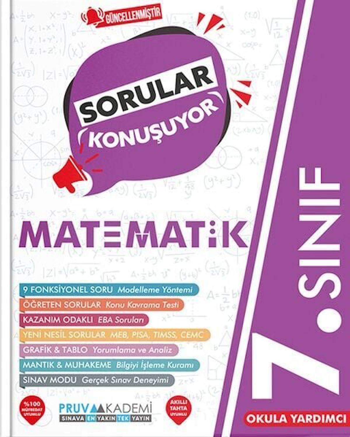 Pruva Akademi 7. Sınıf Matematik Sorular Konuşuyor Soru Bankası