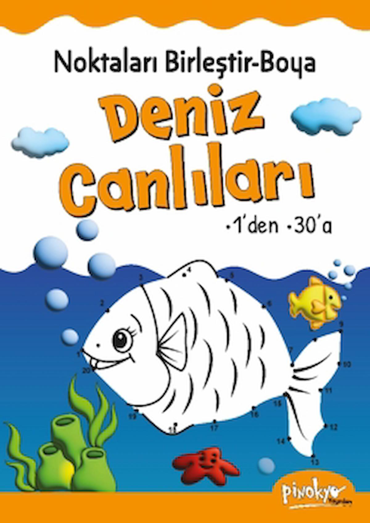 Noktaları Birleştir-Boya Deniz Canlıları-1’den 30’a