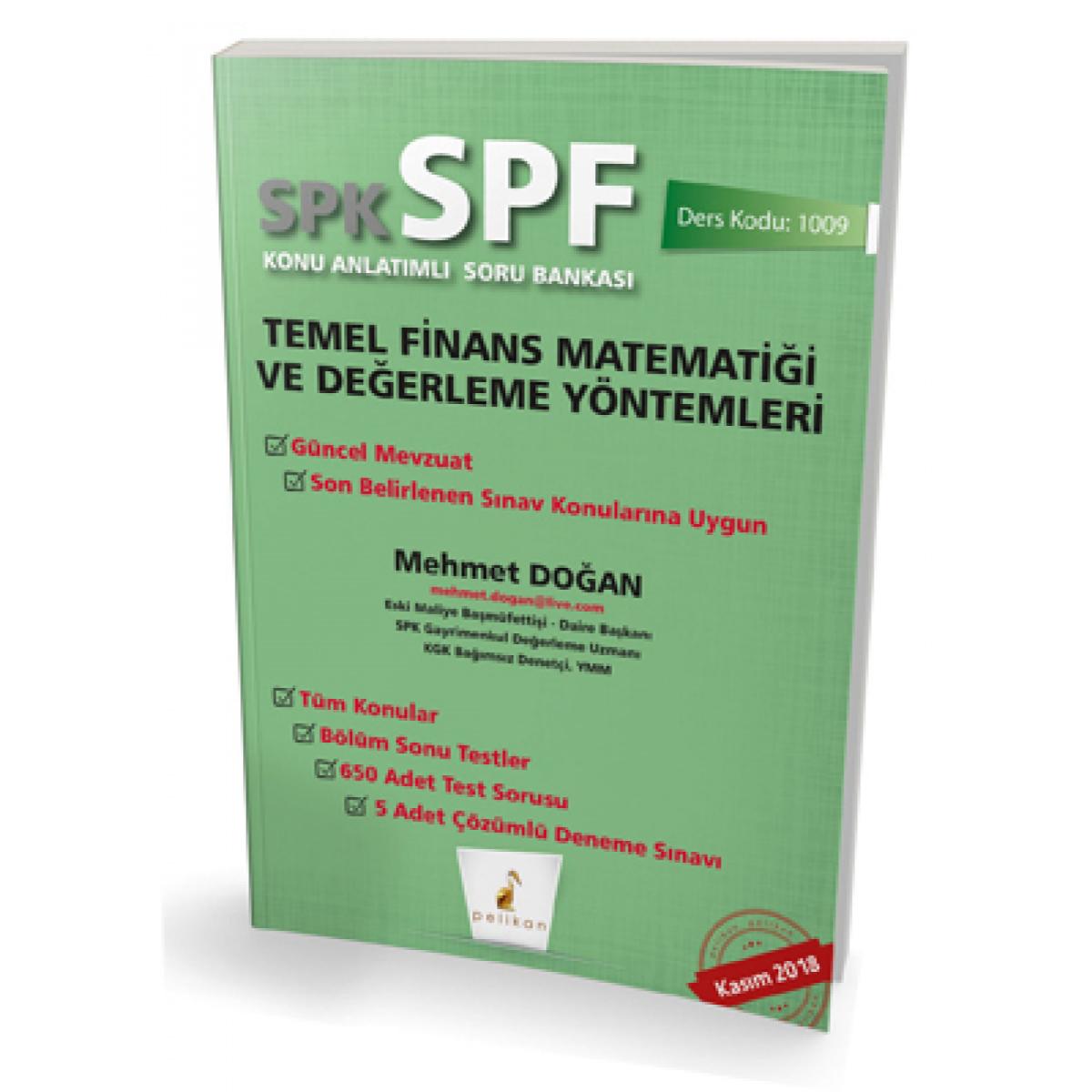 SPK - SPF Temel Finans Matematiği ve Değerleme Yöntemleri Konu Anlatımlı Soru Bankası