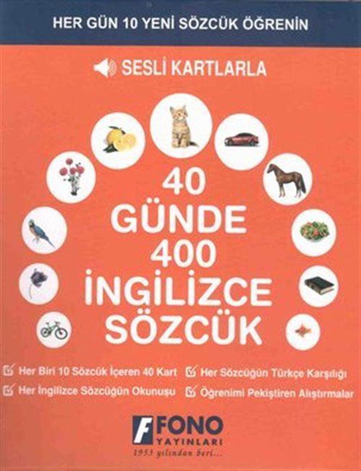 40 Günde 400 İngilizce Sözcük - Sesli Kartlarla