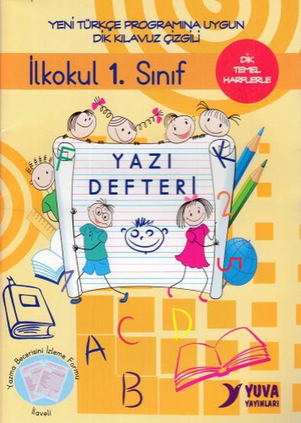 İlkokul 1. Sınıf Yazı Defteri-Dik Temel Harflerle