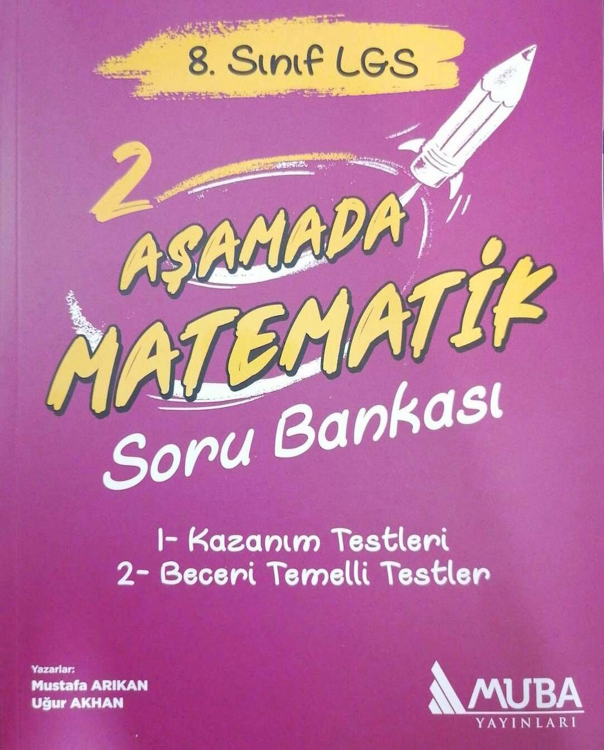 8. Sınıf 2 Aşamada Matematik Soru Bankası Muba Yayınları