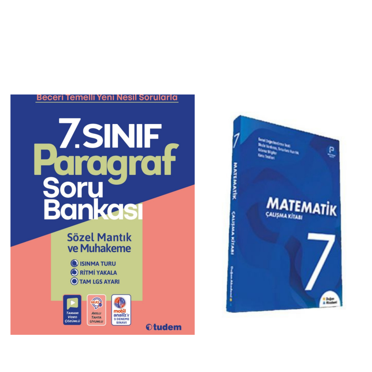 7.sınıf Parağraf Soru Bankası & Matematik Çalışma Kitabı