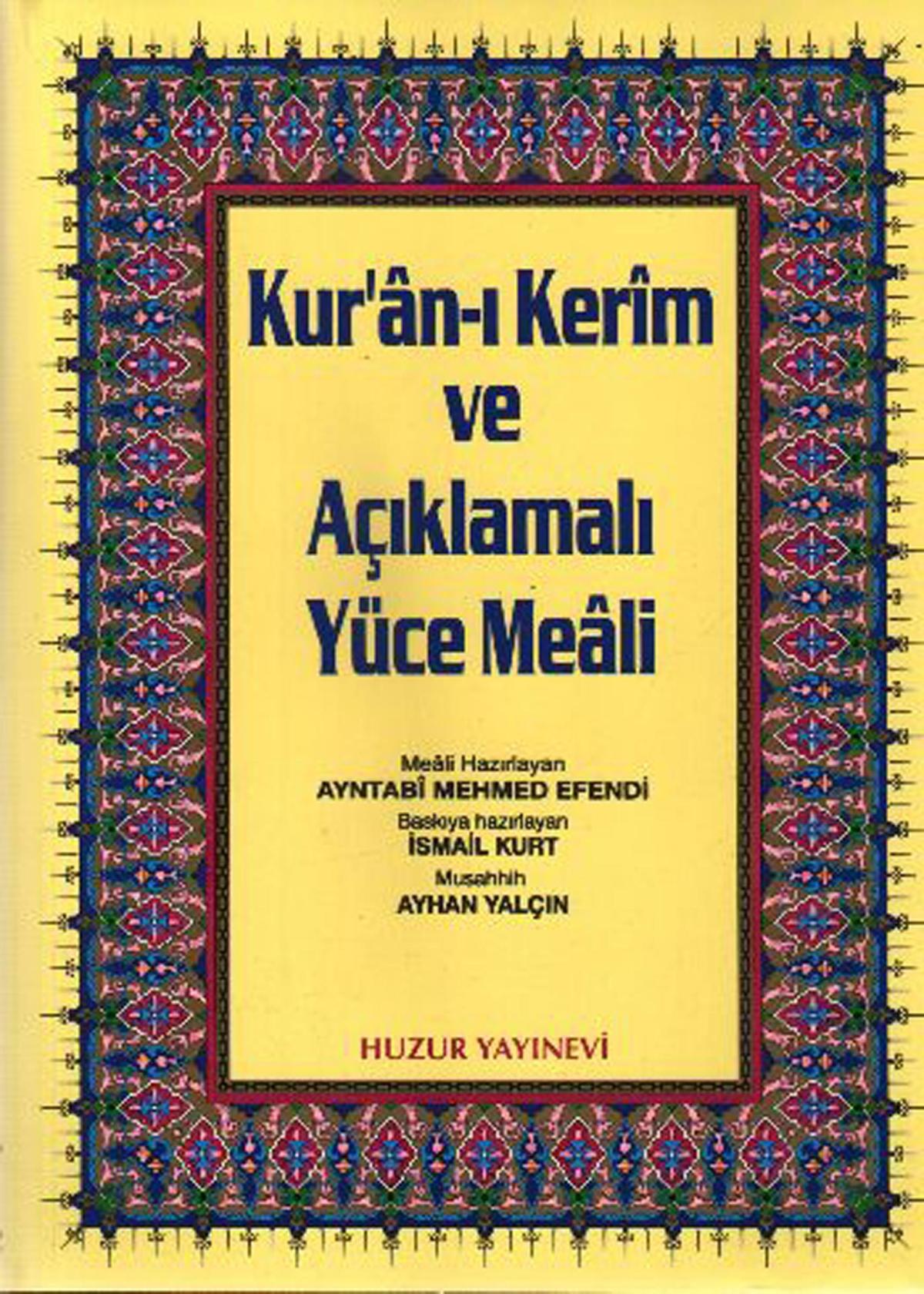 Rahle Boy Kur’an-ı Kerim ve Açıklamalı Yüce Meali