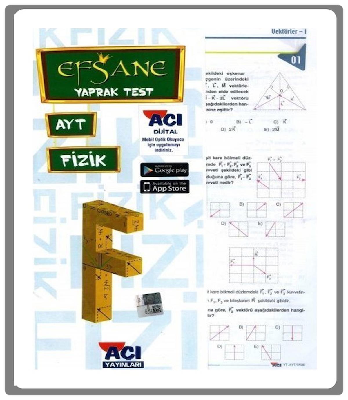 Açı Ayt Fizik Yaprak Test