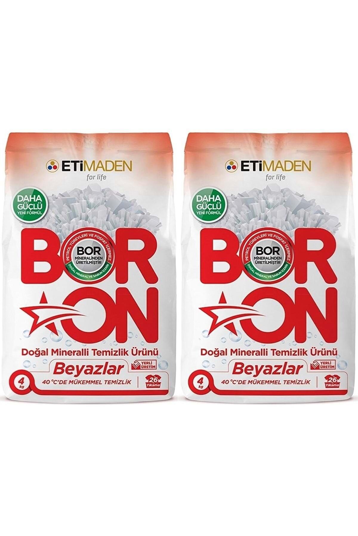 BORON BEYAZLAR İÇİN TOZ ÇAMAŞIR DETERJANI 4 KG 2 ADET