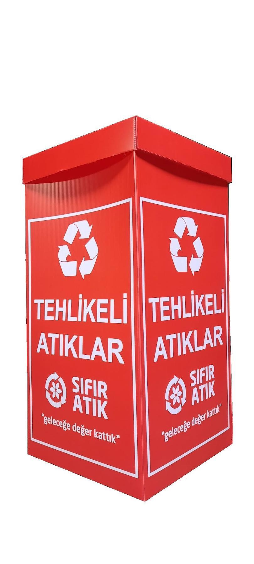 Bereks Tehlikeli Atık Toplama Sıfır Atık Plastik Geri Dönüşüm Kutusu